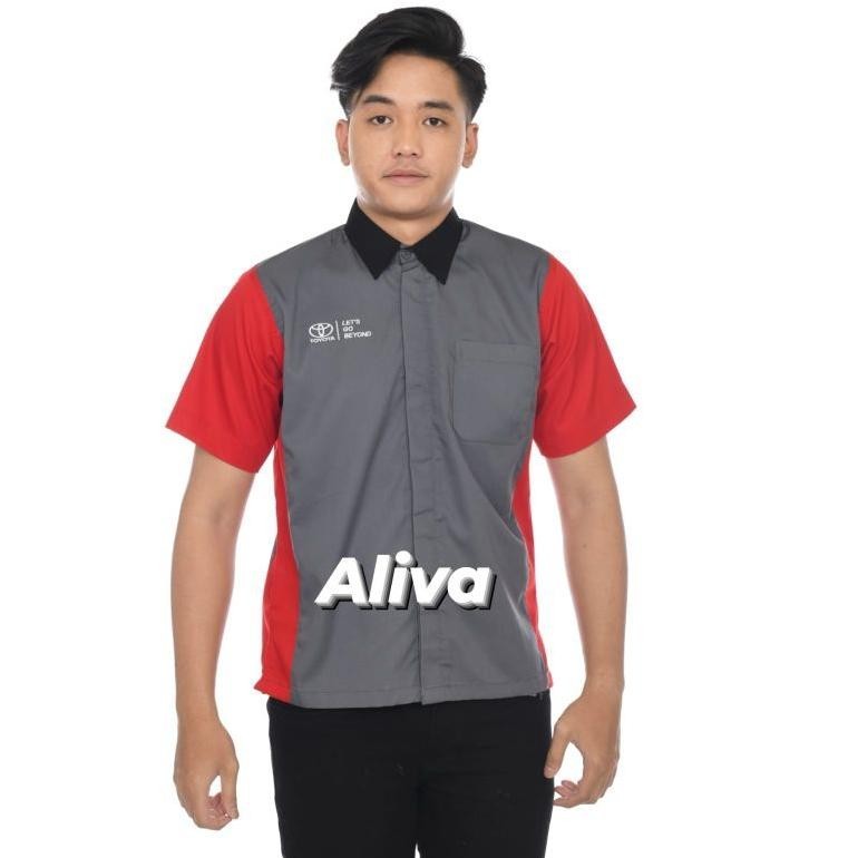 PROMOOO KEMBALI KEMEJA PRIA/BAJU SERAGAM KERJA/BAJU KARYAWAN MARKETING TOYOTA