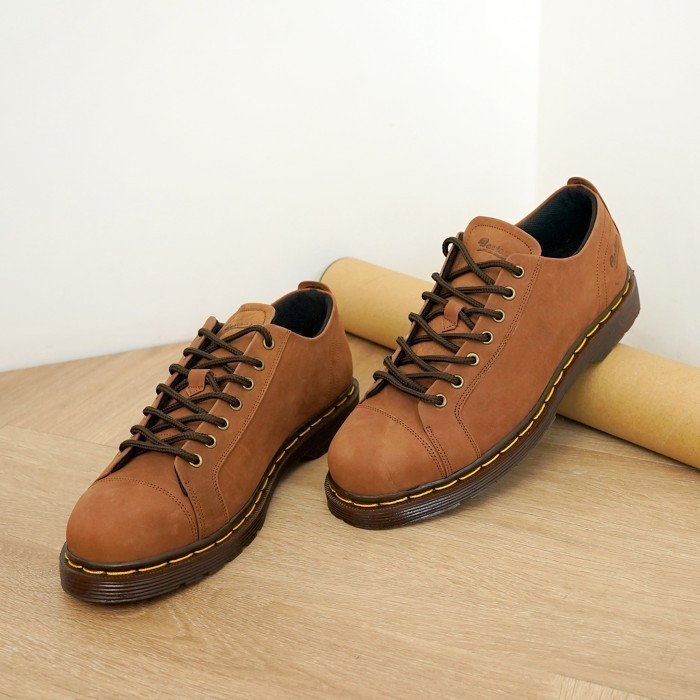 Sepatu Casual Pria Sepatu Kulit Ori Sepatu Docmart Style Pantofel Pria