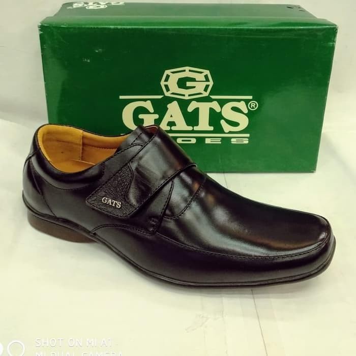 Sepatu Pantofel Gats Zu0001 Hitam Original Gats