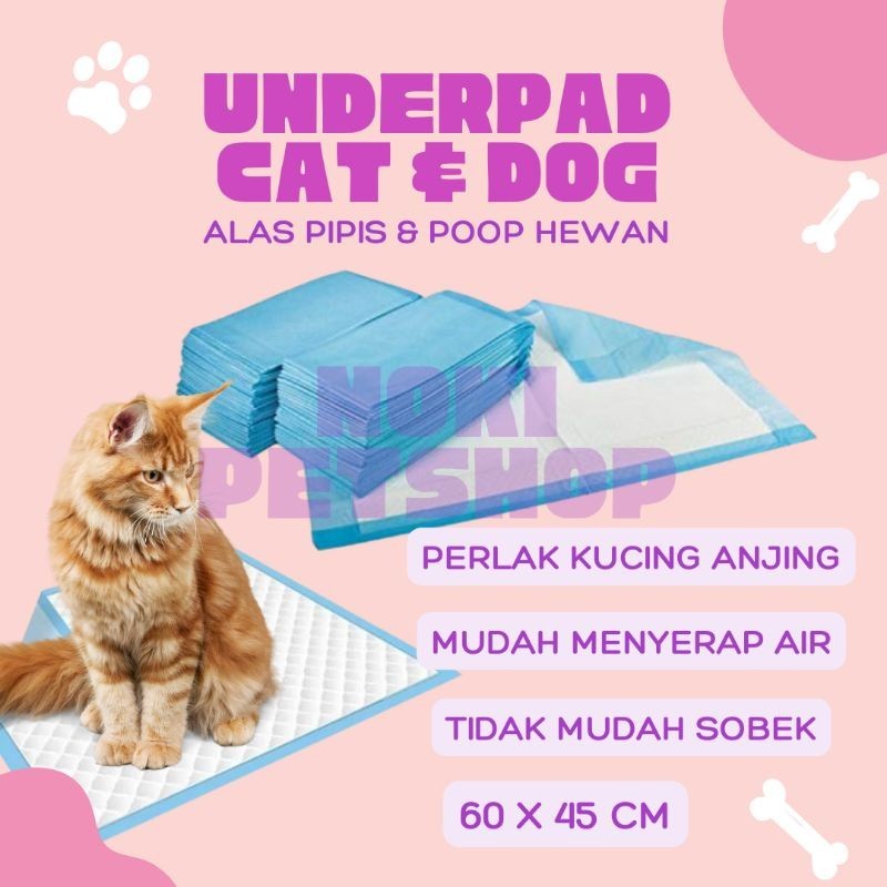 [GROSIR] UNDERPAD PERLAK KUCING 60 X 45 CM MELAHIRKAN WATERPROOF SEKALI PAKAI CUCI ULANG BAYI ANJING