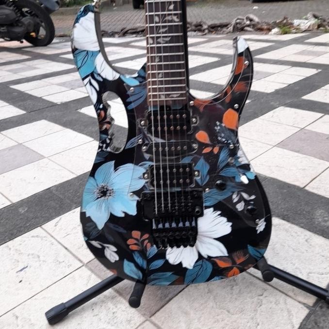 GITAR LISTRIK / GUITAR ELEKTRICK IBANES JEM FLOWERS  PS88