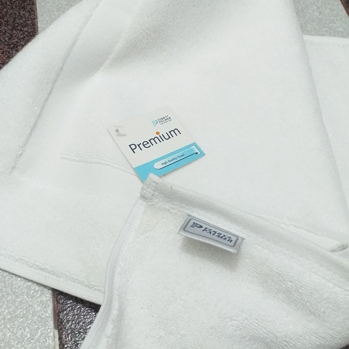 Keset Hotel Bath Math Polos Putih Premium 100% Cotton Terry Palmer