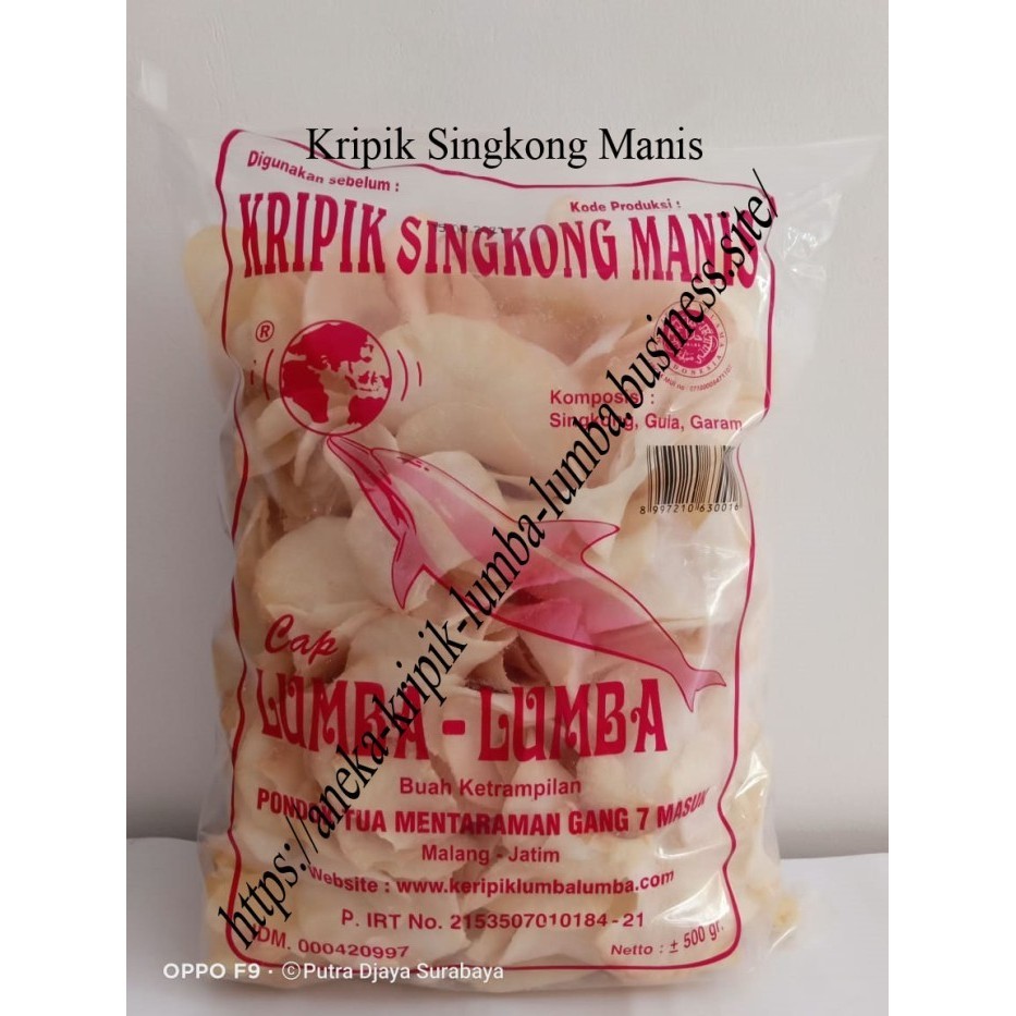 

EKSLUSIF Kripik Singkong 500 Gram Cap Lumba-Lumba