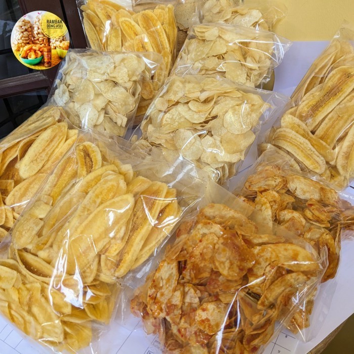 

PROMO SPECIAL Keripik Pisang Kepok Super Rambak Dong Gurih Renyah 300 Gram