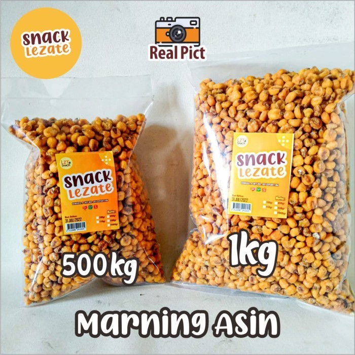 

EKSLUSIF Marning Jagung Asin 1KG Kiloan Gurih Renyah / Jagung Marning Asin