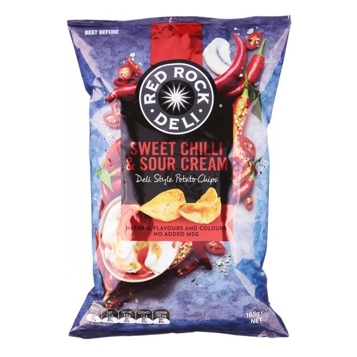 

FREE ONGKIR Red Rock Deli Style Potato Chips - Sweet Chili & Sour Cream (Australia