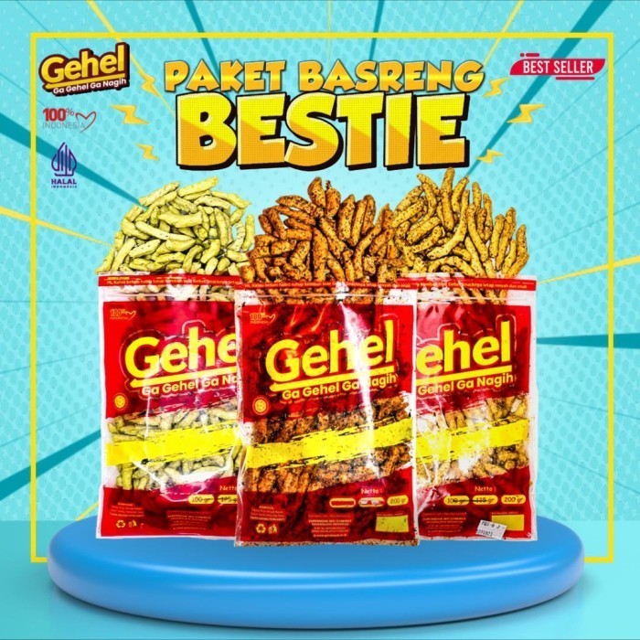 

BOOM SALE Gehel Paket Basreng Bestie - Makanan Ringan