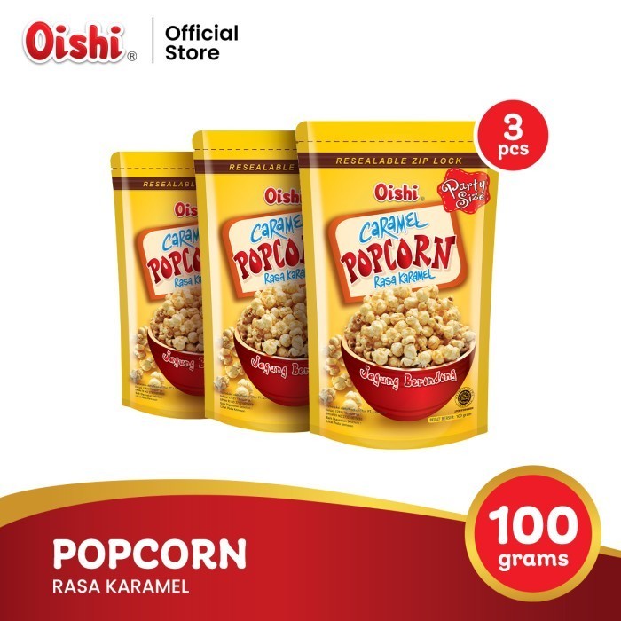 

DISKON Popcorn Rasa Karamel - Multipack 3 pcs
