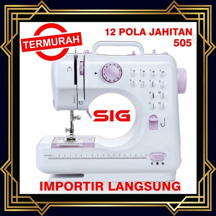 

Mesin jahit ni portable FHSM 505 - Mesin Jahit 12 Pola Jahitan