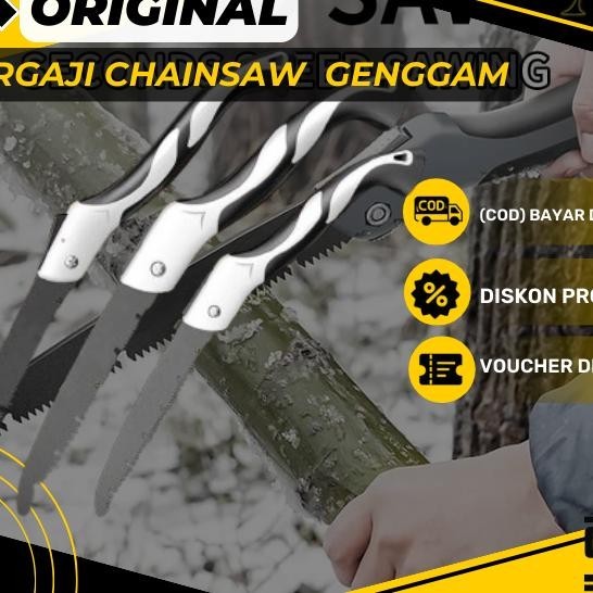 Gergaji Kayu Gergaji Bambu Gergaji Dahan Gergaji Kayu Lipat Otomatis Anti Karat Design Jerman , Pisa