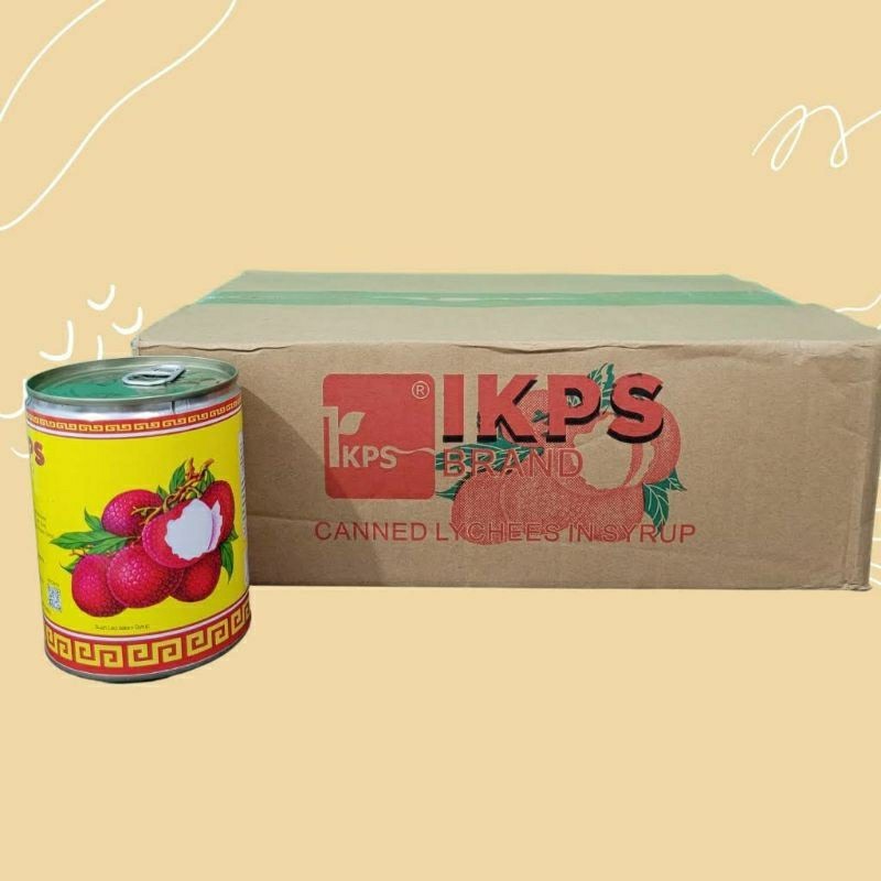 

IKPS Brand Lychee In Syrup Isi 12Pcs x 567Gr ( Buah Leci Kaleng IKPS )