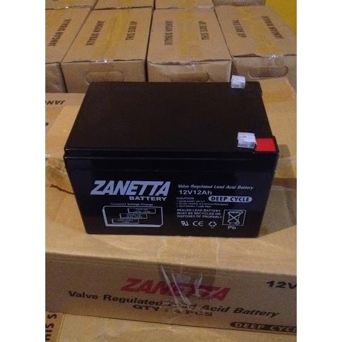 Baterai aki kering 12V 12Ah (untuk sepeda listrik) Murah