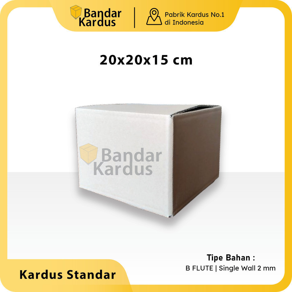 

Kardus Standar | Box Packing Multifungsi Uk 20x20x15 cm 10 pcs