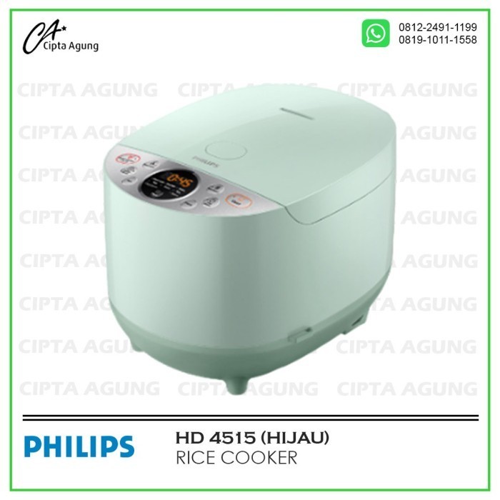Rice Cooker Magic Com 1.8 L Philips Hd 4515 Hd4515 Hd4515/33 Digital