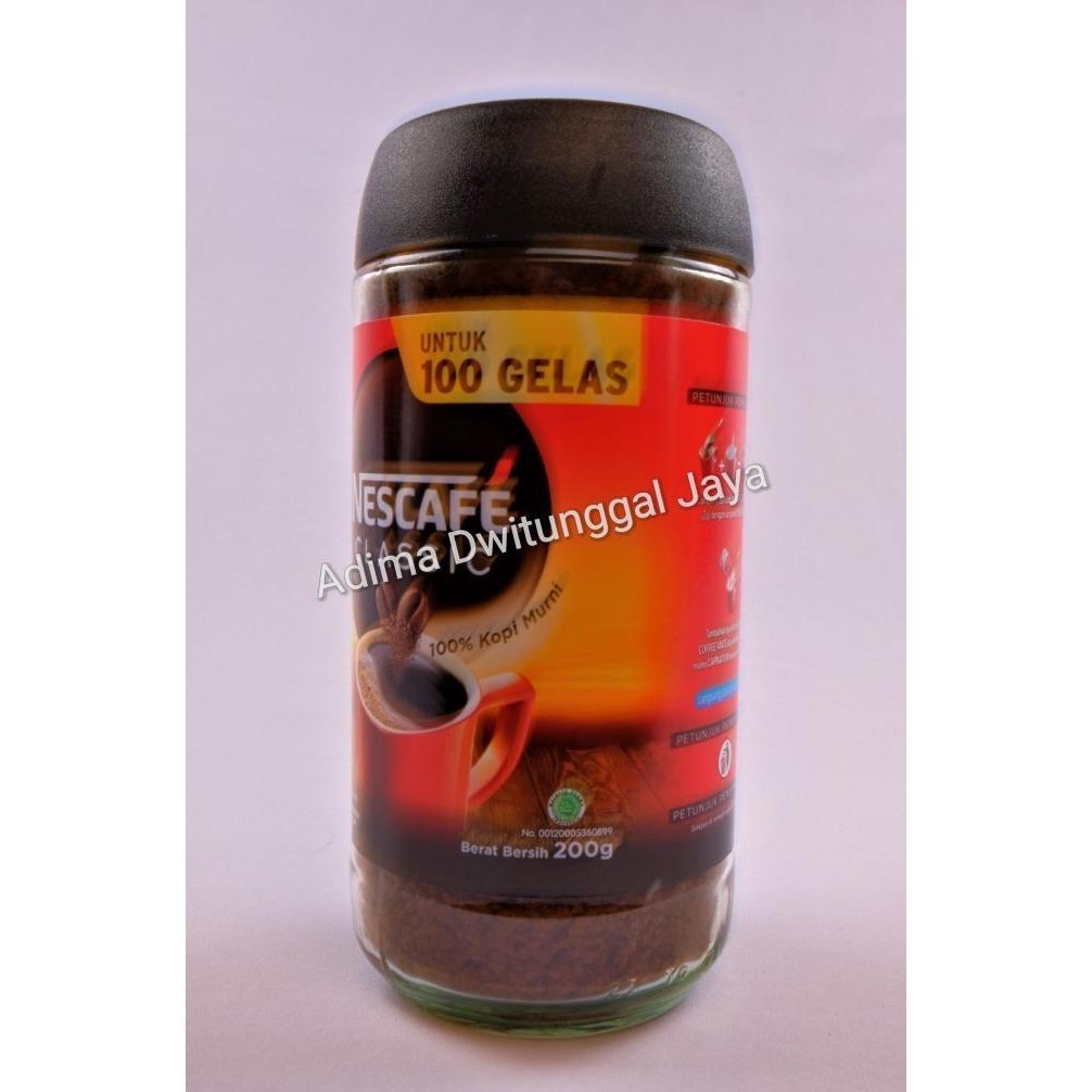

Nescafe Classic Bottle 200 Gr / Nescafe Kopi Instan / Kopi Instan