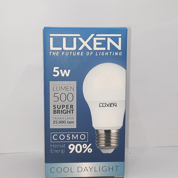 Lampu LED Bulb LUXEN Bohlam Led LUXEN  5 WATT Murah Bergaransi 1 Tahun