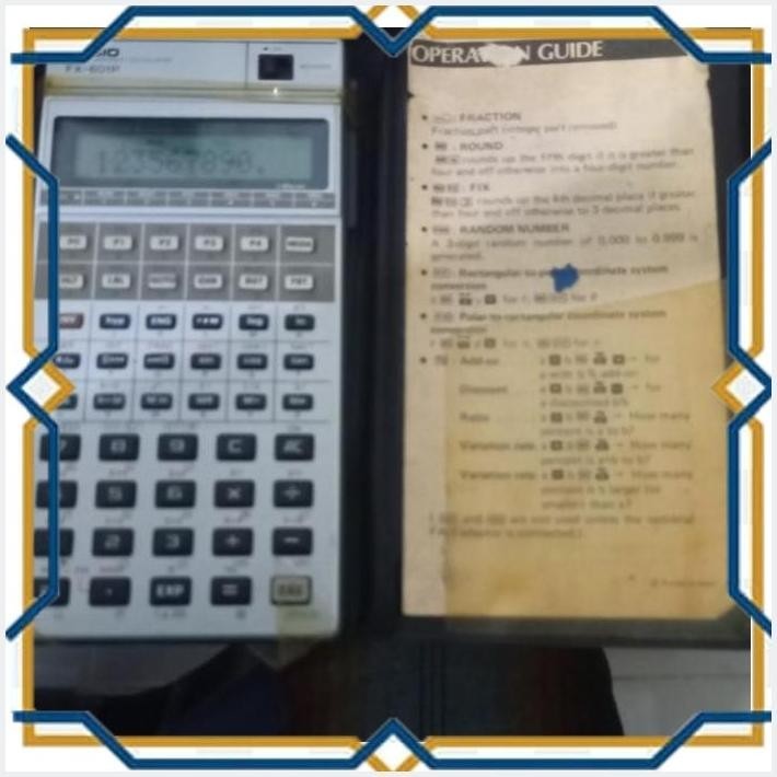 

[HER] VINTAGE SCIENTIFIC CALCULATOR CASIO FX-601P