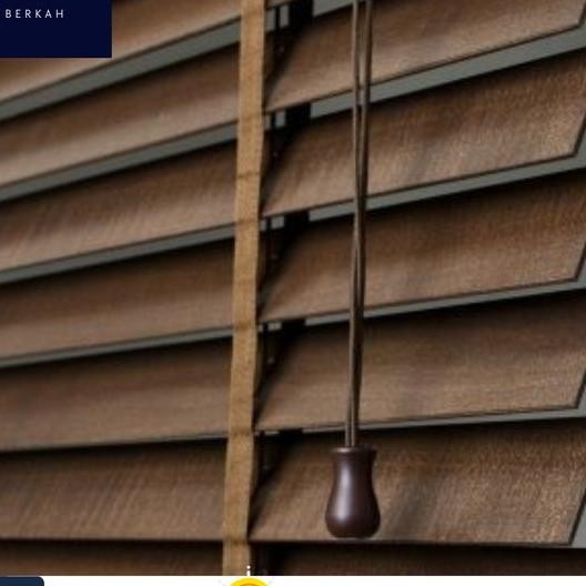 Tirai Kayu Wooden Blind Khusus Indoor Kerai Kayu/Gorden Jendela