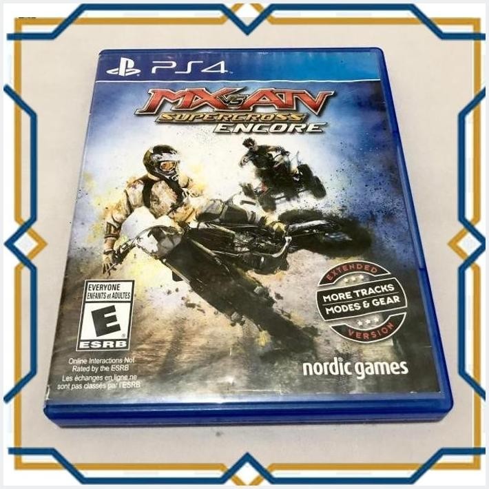 KASET BD PS4 MX VS ATV SUPERCROSS ENCORE - SECOND / BEKAS