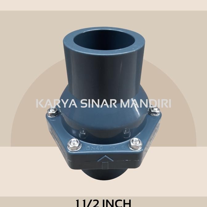 CHECK VALVE PVC 1 1/2 INCH SOCKET / KLEP TABOK GARANSI