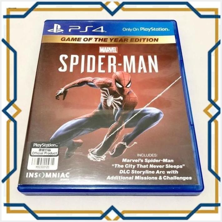 KASET BD PS4 MARVEL SPIDERMAN - SECOND / BEKAS