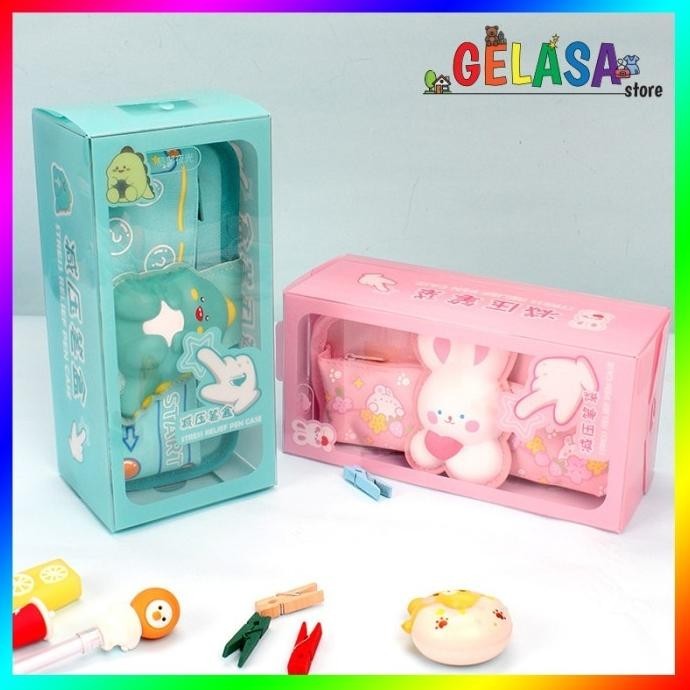 

Gelasa Kotak Pensil Canvas Anak 3D Squishy