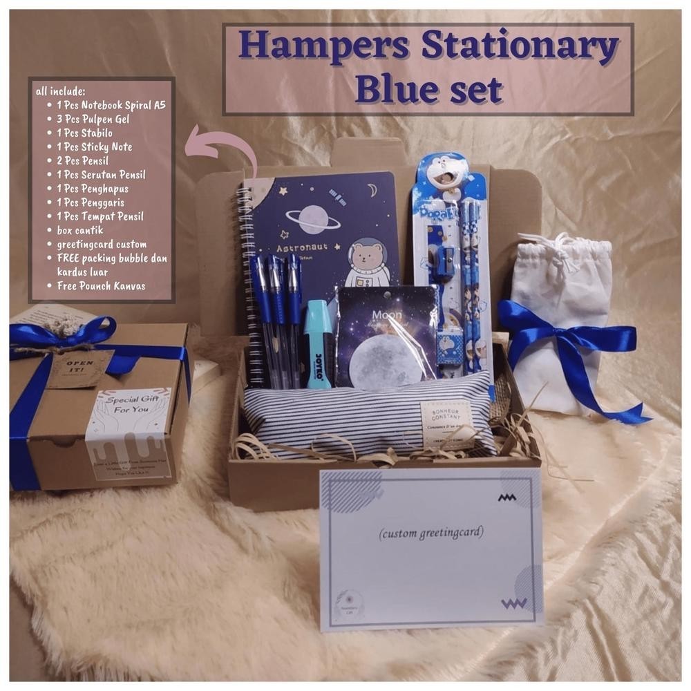 

Xd27 [Hampers Stationary Edisi Biru] Kado Wisuda/ Kado Anak Ulang Tahun /Giftbox Stationery Alat Tulis Cod