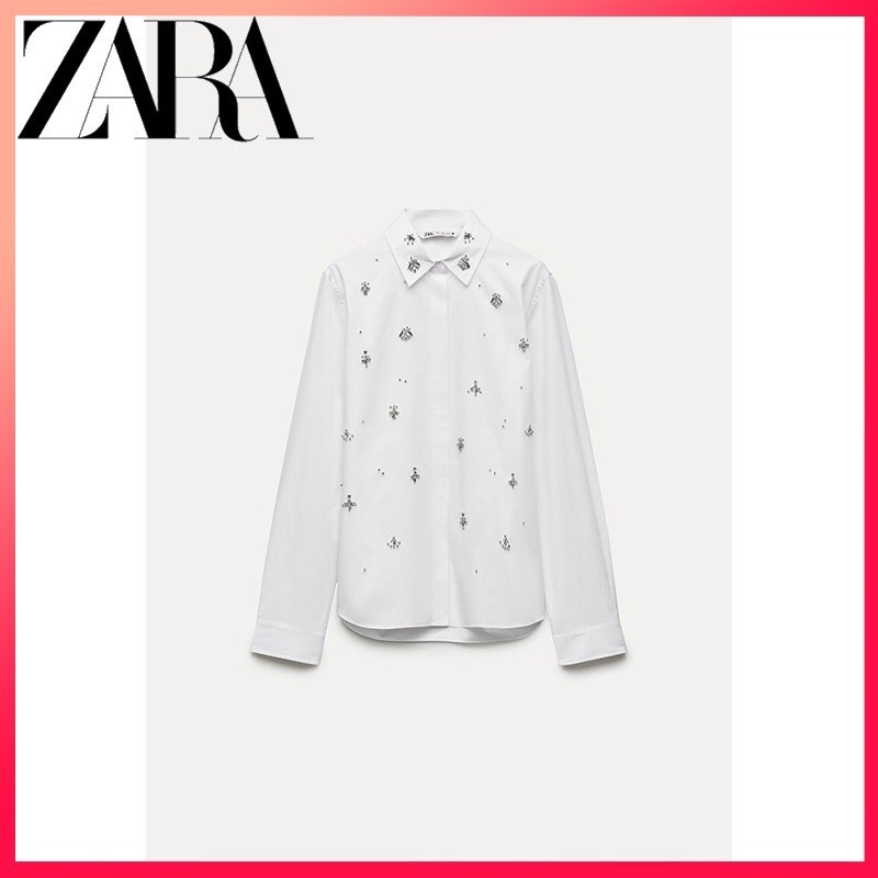 Zara New Women's Series's Series Poplin Shirt Poplin