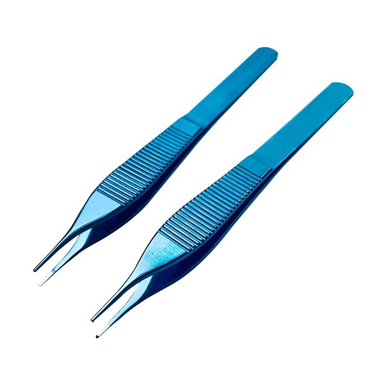 Pinset Jaringan Adison Oftalmik 12.1Cm Alat Oftalmik Forsep Mata Bergigi Titanium