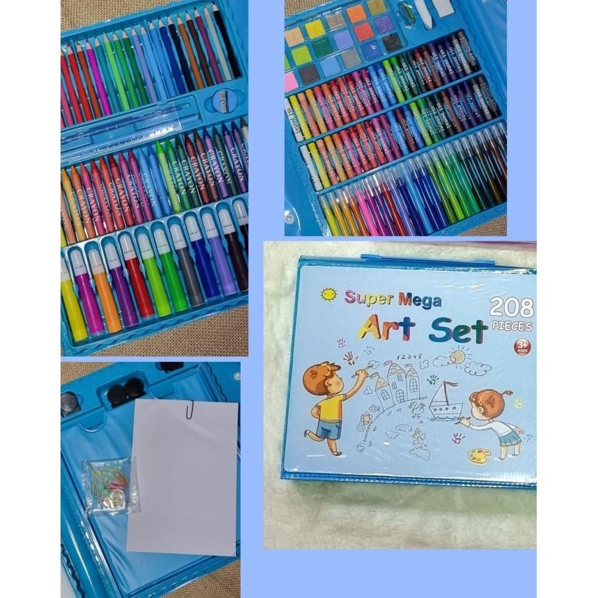

Crayon set 208 Alat Mewarnai Anak Art Set Pensil Warna Alat Gambar LAJ