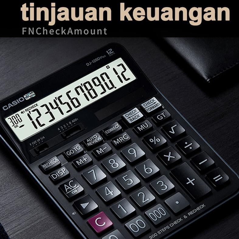 

[Promosi mulai sekolah]Kalkulator Scientific Casio DJ-120D PLUS/MJ-120D PLUS Kalkulator Meja Check Correct 100% asli