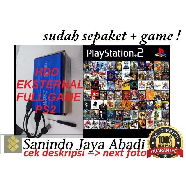 PS2 - Hardisk Eksternal PS2 120GB - Support Semua PS2 Full Game slim
