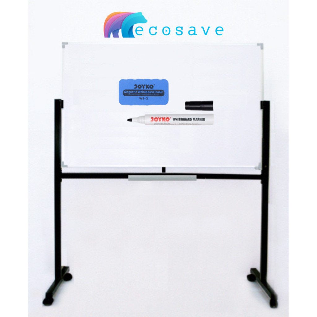 

Papan Tulis Whiteboard Standing Single Face Non Magnetic White Board Kaki Non Magnetik Satu Muka