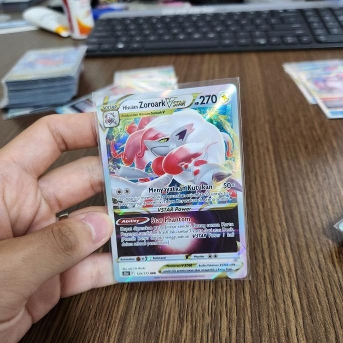 KARTU POKEMON INDONESIA - VSTAR SEMESTA - HISUIAN ZOROARK VSTAR RRR MURAH