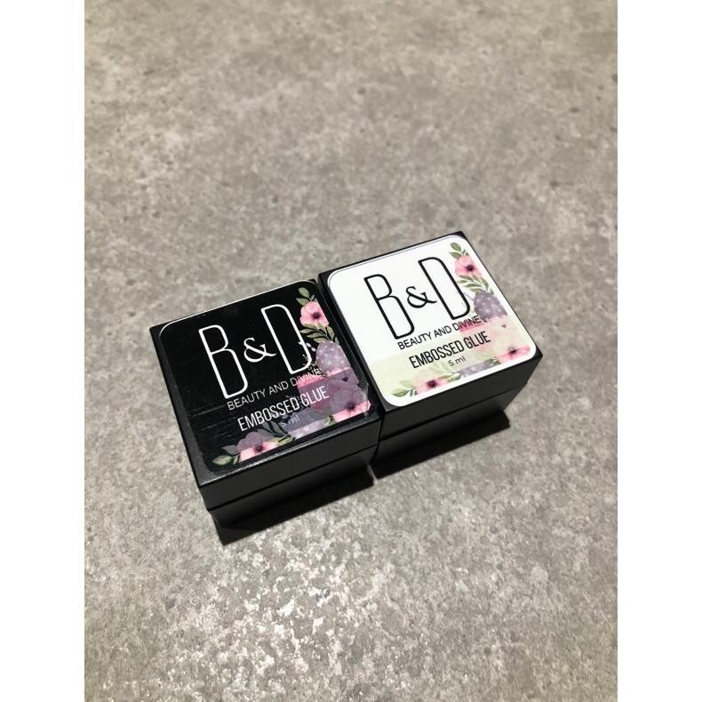 

hg-24 B&D BND BNB EMBOSSED GEL GLUE 5ml Premium