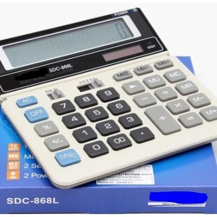 

WDM-2227 Kalkulator Calculator SDC 868L 12Digit Termurah