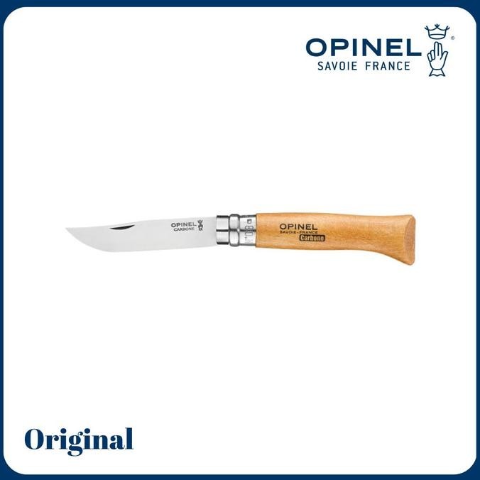 Opinel N08 Carbon Steel Folding Knife - Pisau Lipat Outdoor