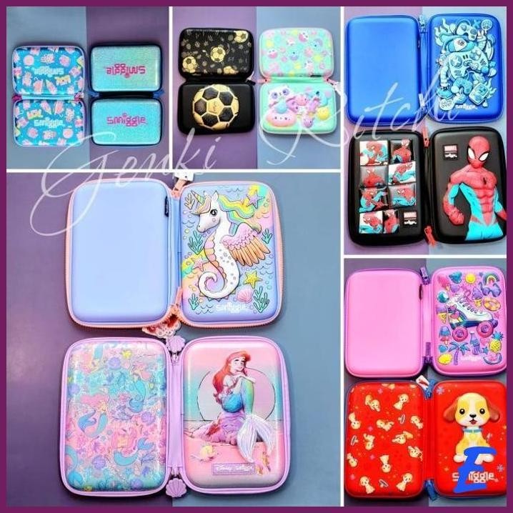 

| SJ | TEMPAT PENSIL SMIGGLE ORIGINAL HARDCASE 3D EVA WATERPROOF SPORTS
