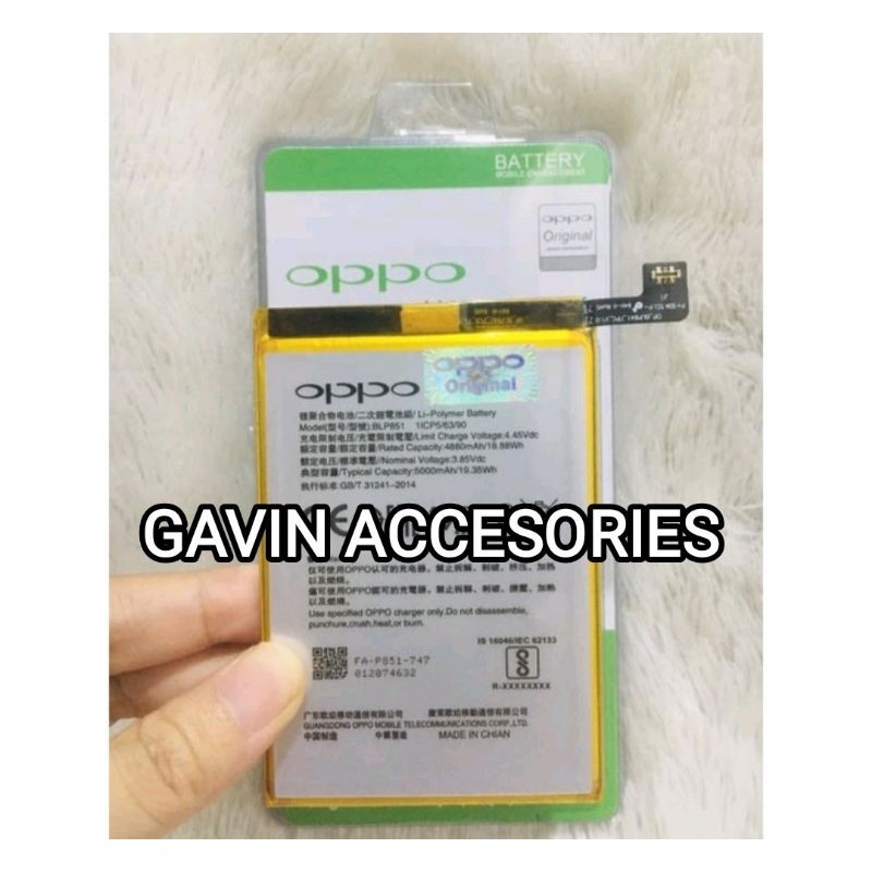 ORIGINAL NEW BATRE BATERAI HANDPHONE OPPO A95 / OPPO A74 4G MODEL BLP851