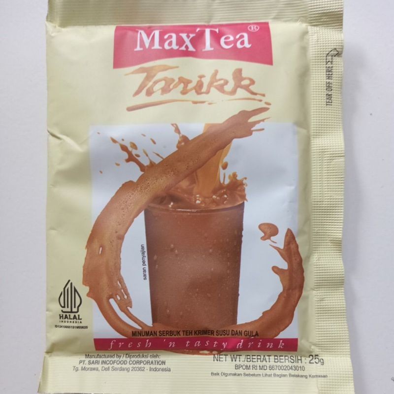 

Max Tea Teh Tarik 1 renteng