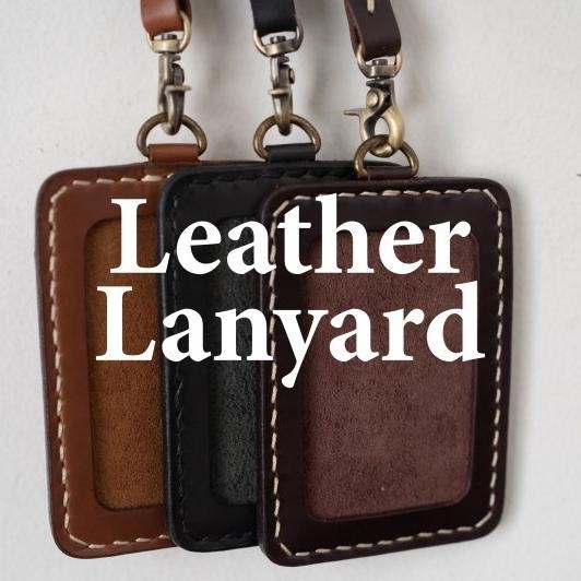 Lanyard Kulit Nimalis - Tali Id Card (Leather Lanyard)