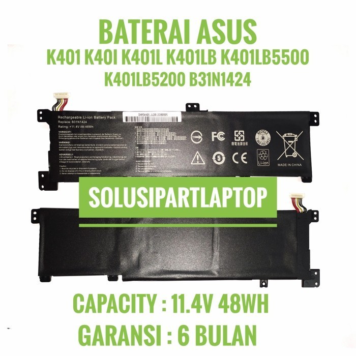 Jual K401 K40I K401L K401LB K401LB5500 K401LB5200 B31N1424