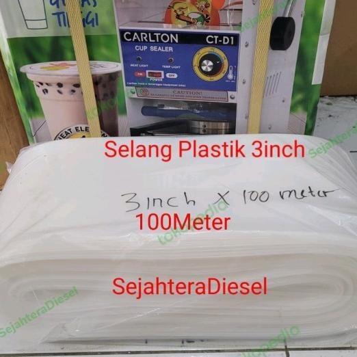 Selang Plastik 3Inch( 100Meter )Pompa Air Sawah Irigasi/Selang Buang