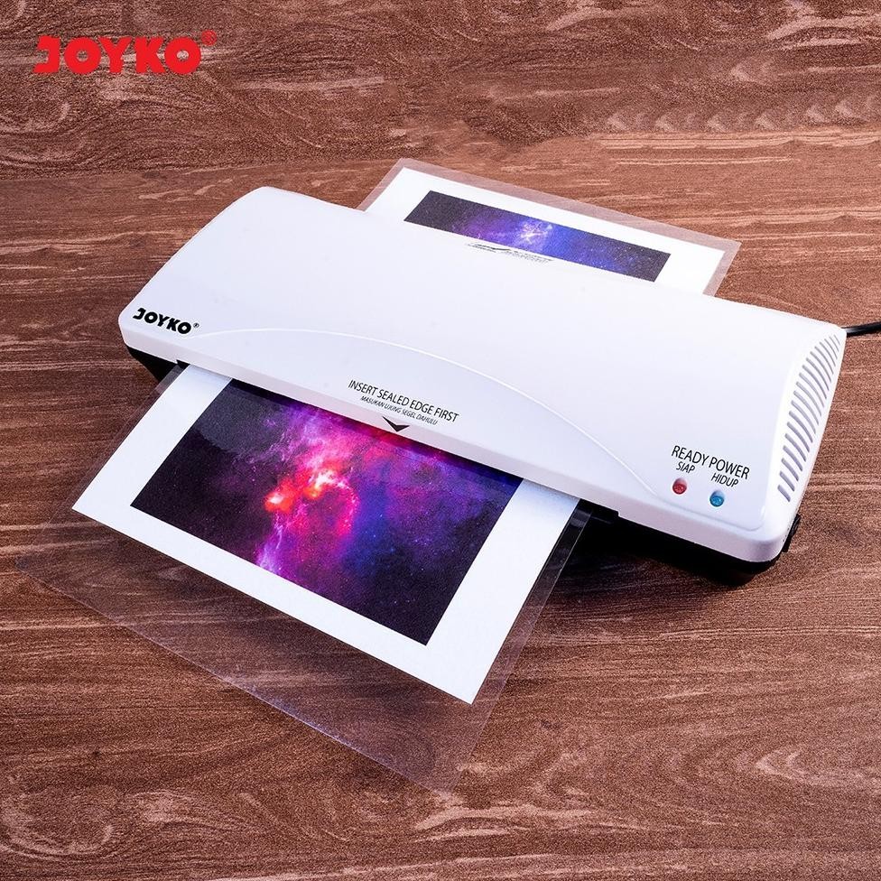 

Mesin laminating joyko LM01 LM 01 F4 folio laminasi ktp a4 panas dingin hot cold portable portabel