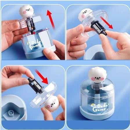 

7S Rautan Pensil Elektrik Karakter Lucu Serutan Otomatis Putar Sendiri Electric Pencil Sharpener Cute