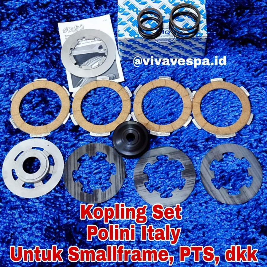 Kopling Set double Spring Polini Italy Untuk Vespa Smallframe PTS dkk