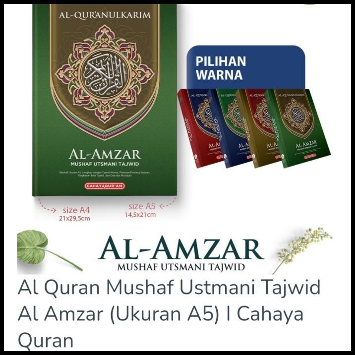 

Alquran Al-Amzar Tajwid Non Terjemah Uk A5, Al Quran Tajwid Al Amzar