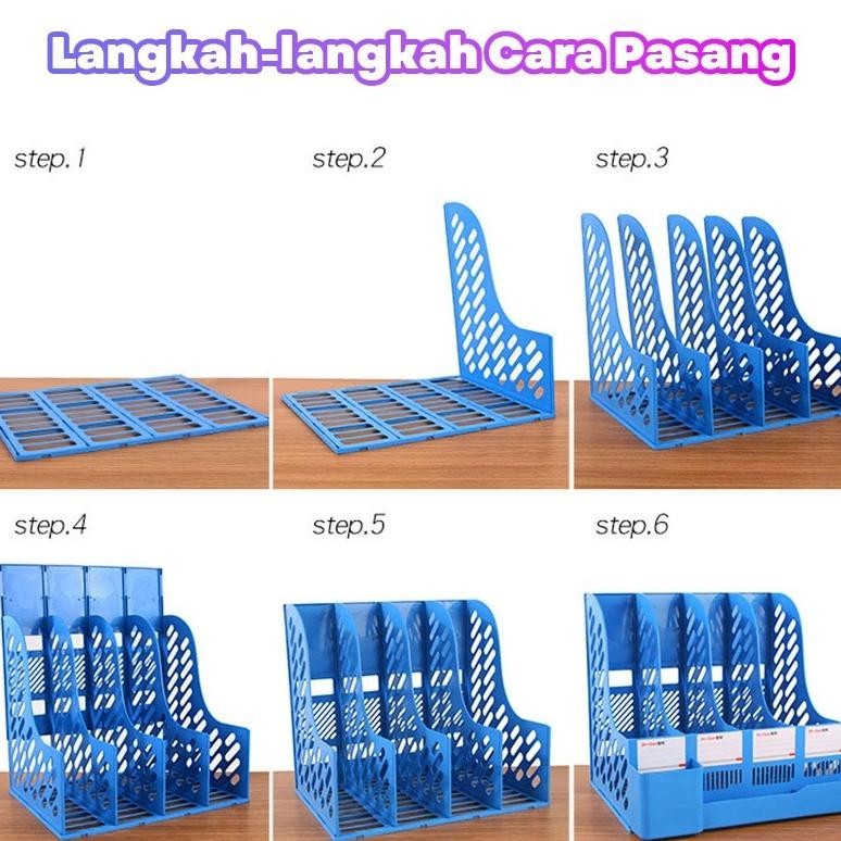 

rwet-23 [READY] Aimilo Rak Buku Rak Penyimpanan desktop organizer file organizer Box File Rak pena/ Organizer File / Buku Bahan Plastik Tebal Terlaris