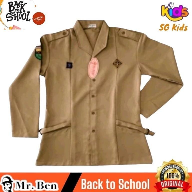 

er-56 MR.BEN Baju Blus SMP SMA Pramuka SNI Rapilo Panjang Perempuan // Baju Pramuka // SERAGAM SEKOLAH Hemat