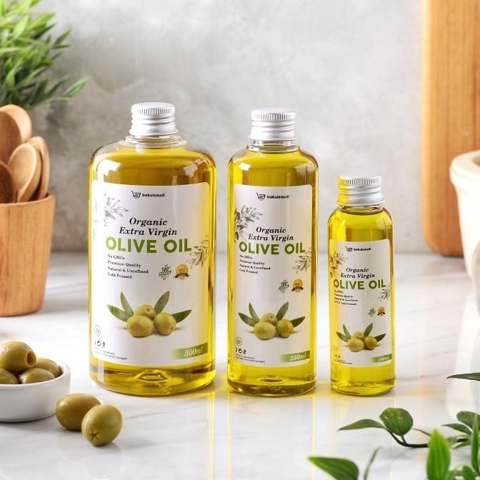 

Minyak Zaitun Extra Virgin Olive Oil Organic Premium Murni Asli 100%